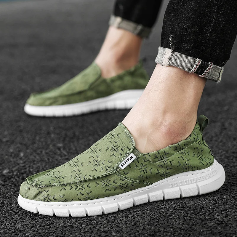 

PUPUDA Men Shoes Summer Casual Sneakers Shoes Men Breathable Slip On Loafers Men 2023 New Canvas Sneakers Sport Loafers Male