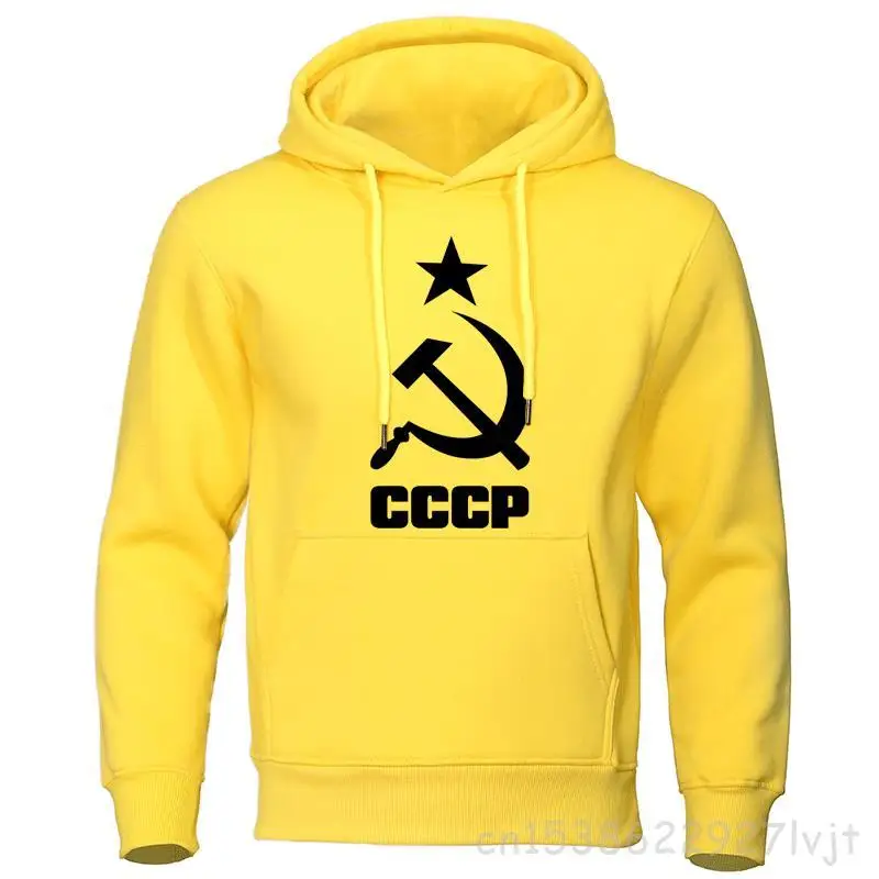 

CCCP Russian Women Men Hoodies USSR Cotton Man Sweatshirts Moscow Pullovers Quality Soviet Union Harajuku Streetwear