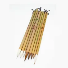 Китайская тщательная кисть для рисования, 8 шт., китайская кисть для рисования акварелью, ручка для рисования, ручная роспись, кисть с крючками, Tinta, Китай