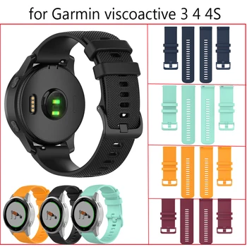 

Silicone Strap for Garmin Vivoactive3/4/4S Replacement Smart WatchStrap for Vivomove 3S/Forerunner245/645/MUSIC Wristbands Strap