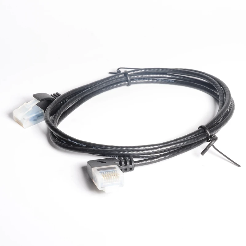 Ультра тонкий Cat6 Ethernet кабель RJ45 правый угол UTP сетевой Патч корд 90 градусов Cat6a Lan