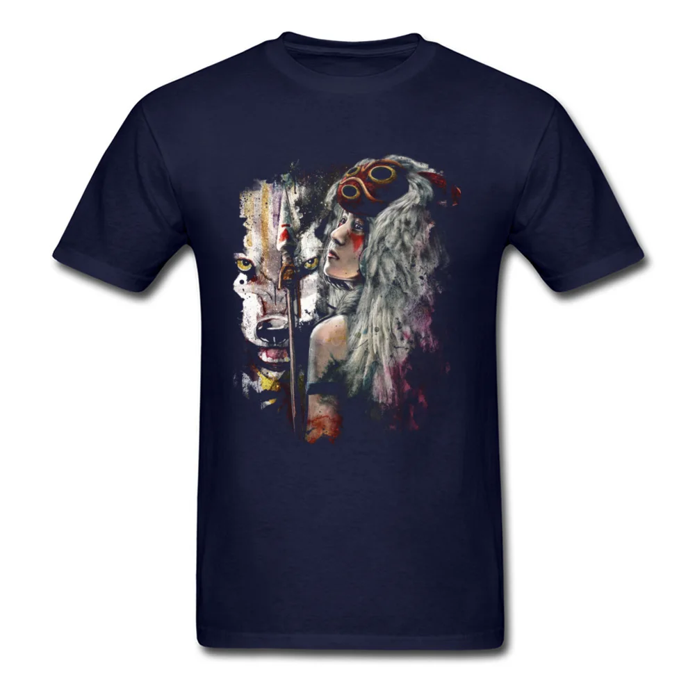 Princess_Mononoke_and_The_Spirit_of_the_Wolf_5804 100% Cotton Fabric Top T-shirts for Men Tops Tees Oversized Summer Fall Crewneck Tops T Shirt Casual Princess_Mononoke_and_The_Spirit_of_the_Wolf_5804 navy