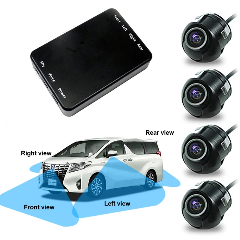 Beoefend influenza constante 4pcs 360 View Car Camera Control Box 4 Way Cameras Switch System For Rear  Left Right Side Front Camera - Vehicle Camera - AliExpress