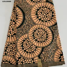 LIULANZHI африканская восковая ткань s Горячая Распродажа 6 ярдов полиэстер Анкара восковая ткань для платья ML56L01-ML56L10