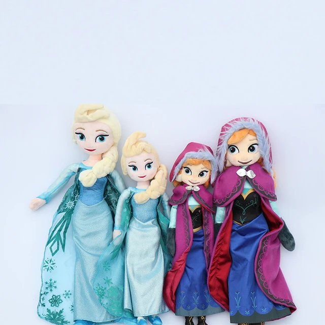 40/50cm Frozen Snow Queen Elsa Stuffed Doll Princess Anna Elsa Doll Toys  Elsa Stuffed Plush Kids Toys Halloween Birthday Gift - AliExpress