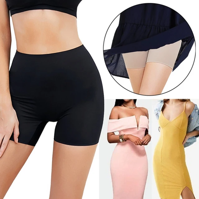 Slip Shorts For Under Dresses Women Anti Chafing Seamless Boyshorts Panties  Lace Under Skirt Shorts Cooling Underwear - AliExpress