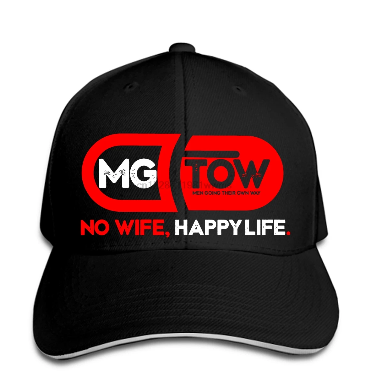 Бейсболка MGTOW счастливая жизнь без жены. Красная Кепка с капюшоном | Аксессуары