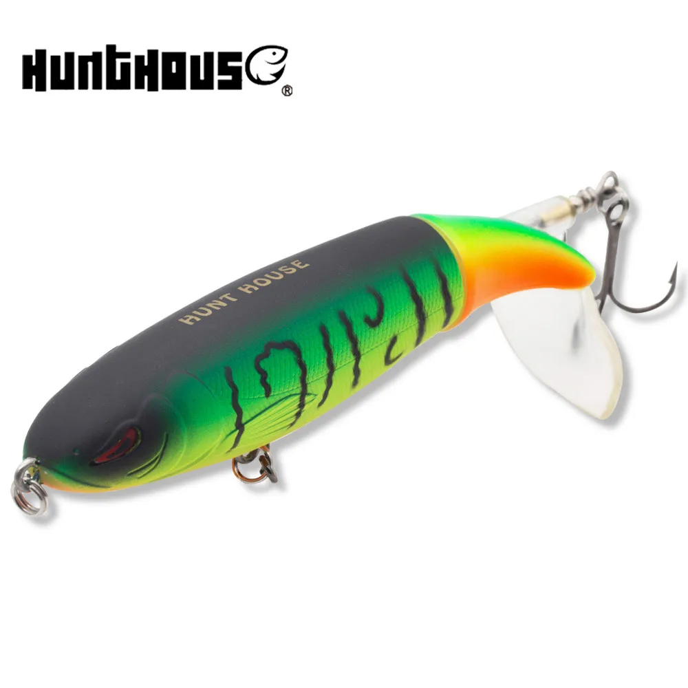 

Hunthouse Whopper Plopper Popper Lures With Unique Rotatable Soft Tail 9cm 11cm 13cm Artificial 2020 Hard Tackle LW114