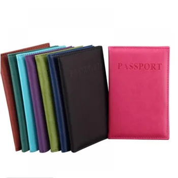

New Arrival Travel Passport Cover Utility Simple Passport ID Card Cover Holder Case Protector Skin Leather Wallet For Sale