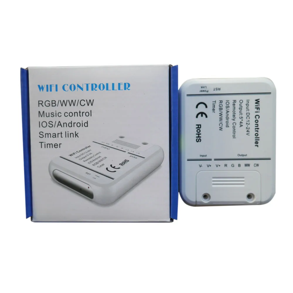 

led controller RGB/WW/CW Wifi 5channels,16Million colors smartphone control music and timer mode magic home wifi led controller