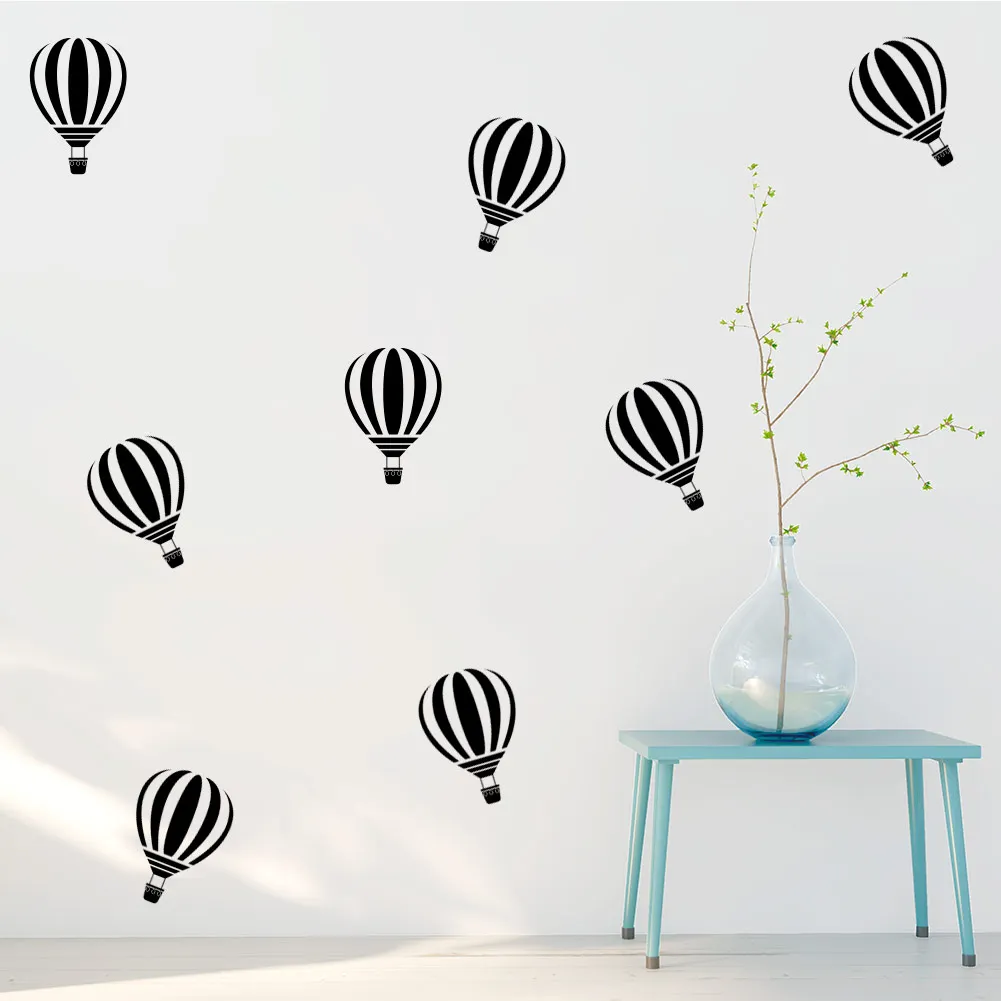 Colorful Hot Air Balloon Cloud Wall Stickers For Kids Rooms Bedroom Home Decor Living Room Wall Decals Mural VA726BN 20*30cm