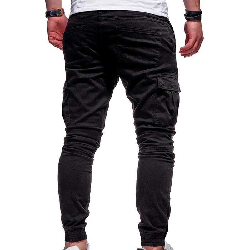 Men Pants Multi-Pockets Joggers Sweatpants Casual Solid Cargo Pants Oversize Streetwear Trousers casual pants,sports pants,tactical pants,casual sports pants