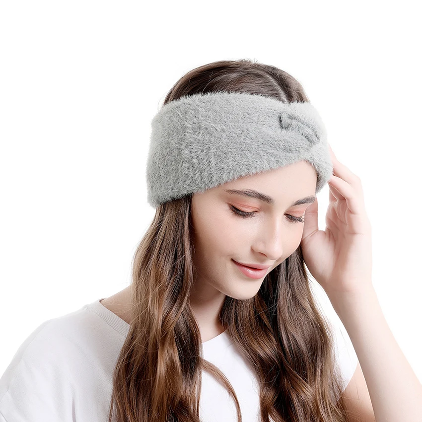 MOLANS Winter Warm Headband  Woolen Knitting Headbands Wool Knitted Elastic Headband Headwear Girls Hair Band Hair Accessories