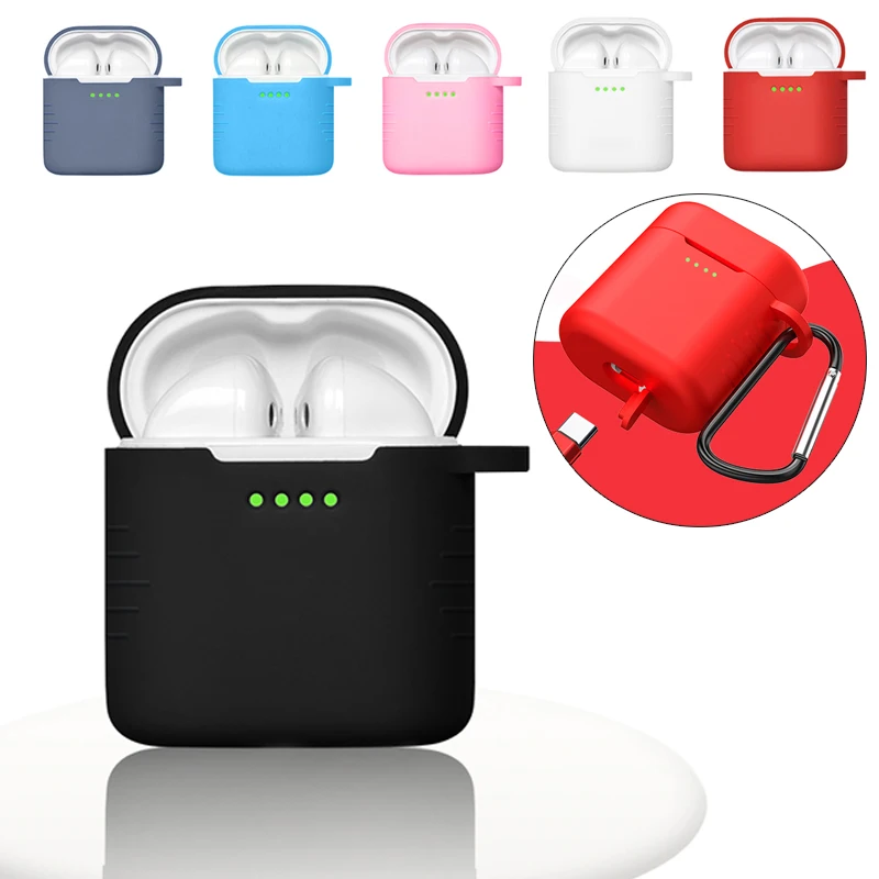 

Carry Cover For Huawei Honor FlyPods Pro Silicone Case +Hanging ring on Huawe Fly Pods Pro Earphone Charging Box Protective Skin