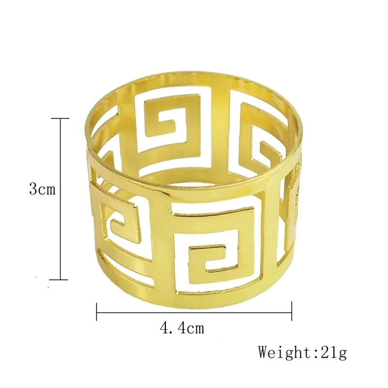 1/4 шт бытовой в сдержанном стиле открытые изысканный Украшение стола Портативный кольца для салфеток для свадьбы Вечерние Рождество