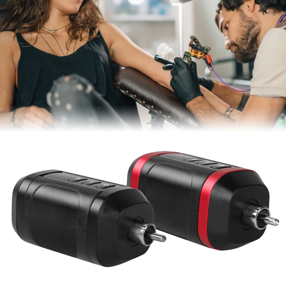 

Ambition wireless tattoo battery power supply adapter RCA AUDIO DC interface for Rotary Tattoo Machine fast chargering