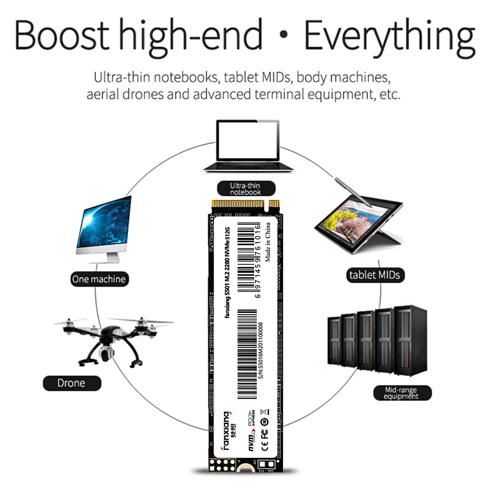 Fanxiang PCIe NVME NGFF ָ Ʈ ̺, Ʈ ũž X79 SSD 2280  ϵ ũ, M.2 SSD, M2128 gb, 256GB, 512GB, 1TB