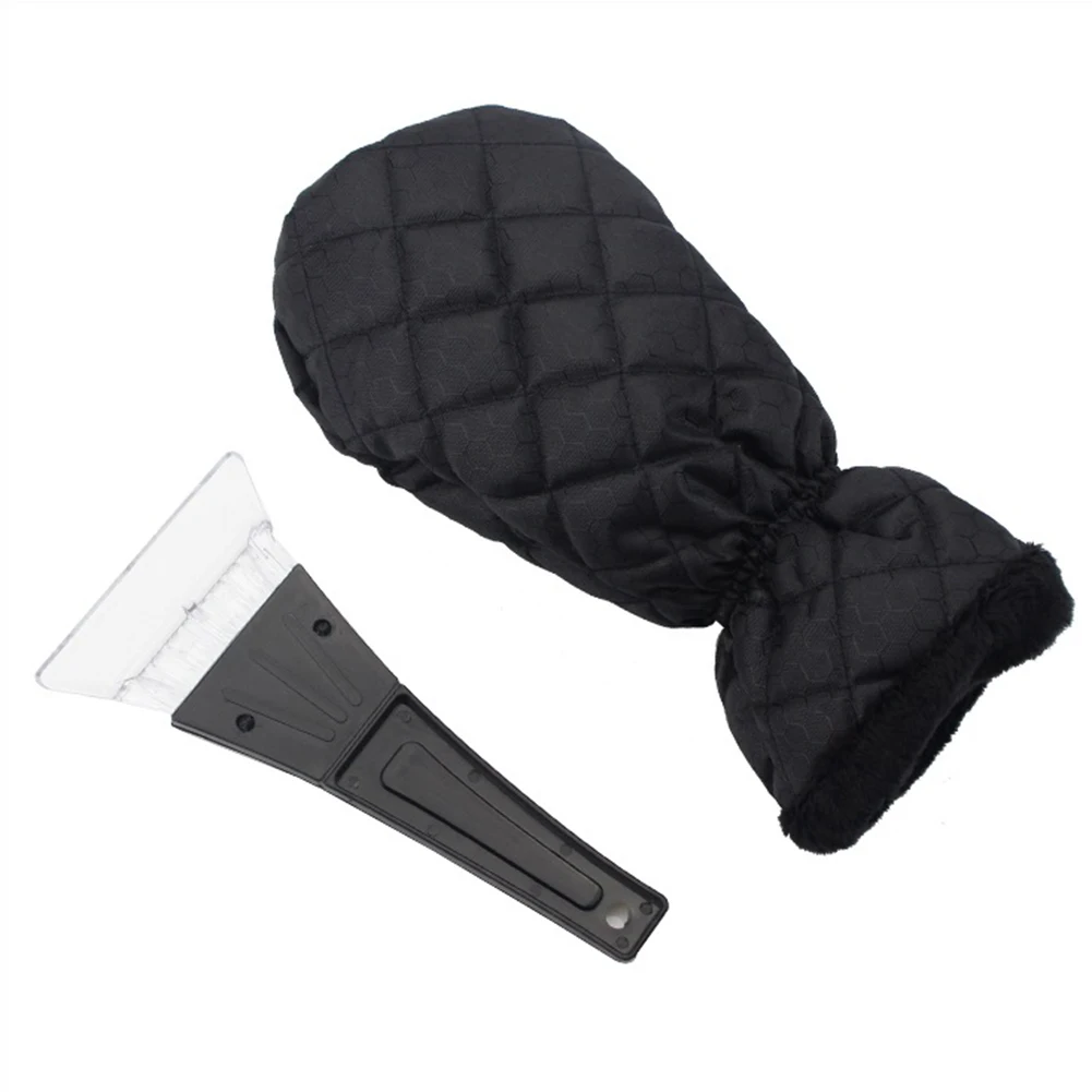 

2pcs/set New Design Snow Scraper Removal Glove Cleaning Snow Shovel Ice Scraper Tool For Auto Window Outdoor Winter Gloves