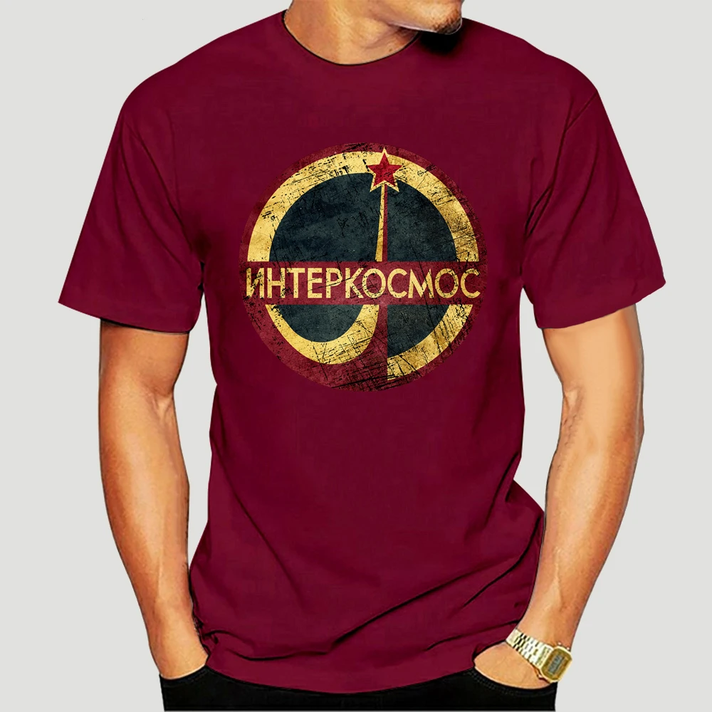 Футболка в тяжелом металлическом стиле дизайнерская футболка CCCP Interkosmos