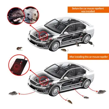 

Non-Toxic Vehicle Animal Repeller Ultrasonic Car Engine Compartment Keep Rodent Marten Away Mosquito Mouse Expeller