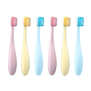 

2 6 Years Old Kids Handle Toothbrush Candy Color Children's Safety Toothbrush Teethbrush,6