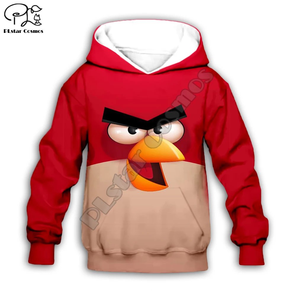 

New movie angry Cartoon Red birds set Kids 3d print Hoodie zipper Baby Girl boy Sweatshirts t shirts shorts pants child cloth