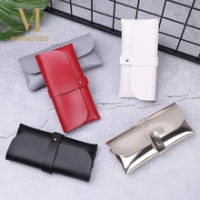 Для мужчин и женщин портативный Чехол для очков с магнитной застежкой из искусственной кожи Складной футляр для очков большие солнцезащитные очки