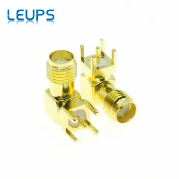 

500pcs SMA Female Jack Right Angle PCB Mount RF Connector RF Antenna SMA-KWE