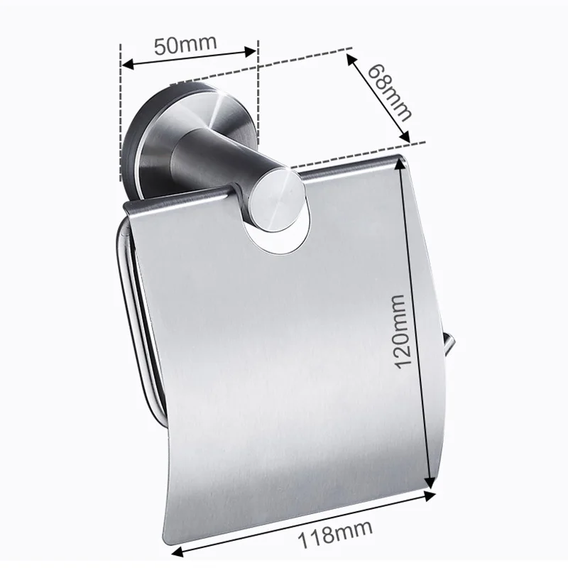 304 Stainless Steel Toilet Paper Holder with Cover Storage Dust proof Toilet Paper Holder Tissue Roll Hanger paper towel holder toilet paper holder toilet paper rack toilet roll holder