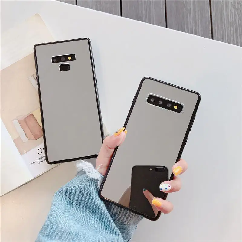 Чехол для телефона для девочек samsung S10 A70 A50 A40 A30 A20, мягкие чехлы для Galaxy J8 A6 A8, акриловый чехол для макияжа