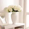 Modern Minimalist Europe Style Ceramic Flower Vase Ornaments Creative Tabletop Flower White Vase Home Christmas Decoration 3