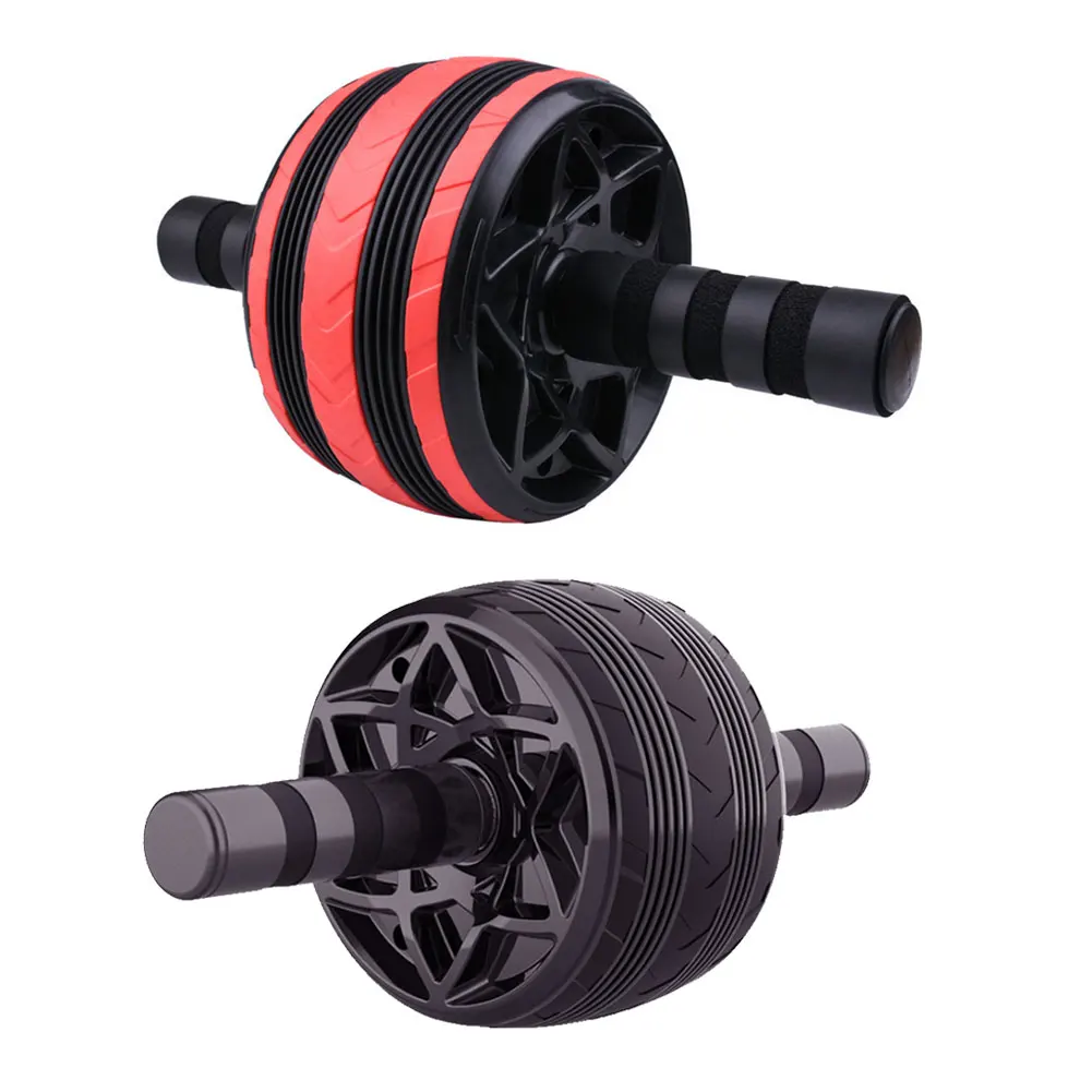 

Fitness Equipment Abdominal Roller Exercise Wheel Fitness Equipment Mute Roller Core Trainer Arms Back Belly Body Training Red