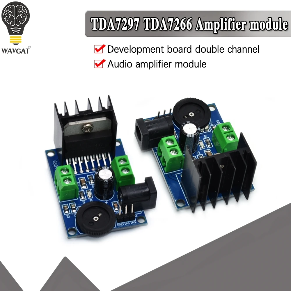 Плата аудио HIFI двухканальная TDA7266 TDA7297 модуль операционного усилителя звука чипы