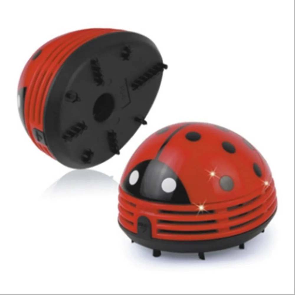 

Battery Powered Cartoon Ladybug Vacuum Cleaner Desktop Keyboard Vacuum Cleaning Mini Dust Collector Crumb Sweeper Home Office