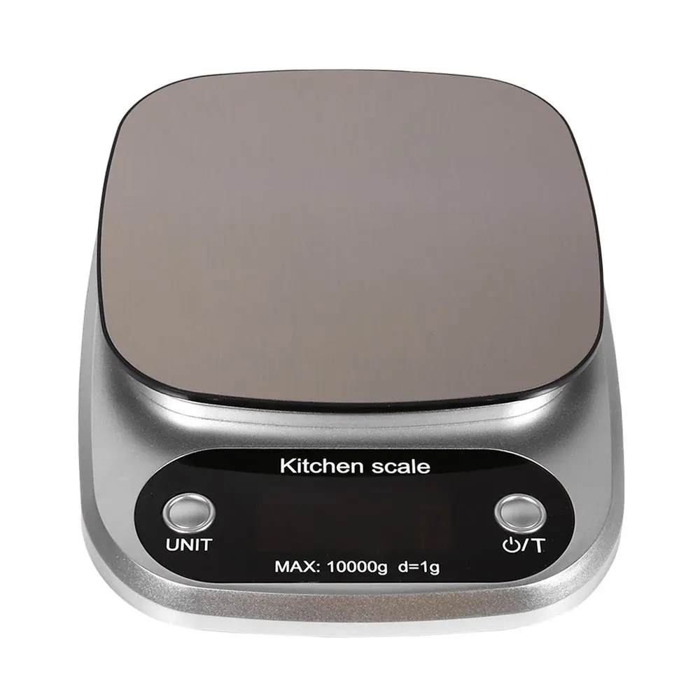 Practical Portable 10kg/1g Stainless Steel Jewelry Food Calculation Scale Digital LCD Kitchen Scale Electronic Cooking Tool