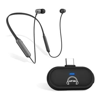 

USB C Bluetooth Transmitter Adapter with Headphones for Nintendo Switch PS4 PC Bluetooth Earphones with Mic No Audio Delay