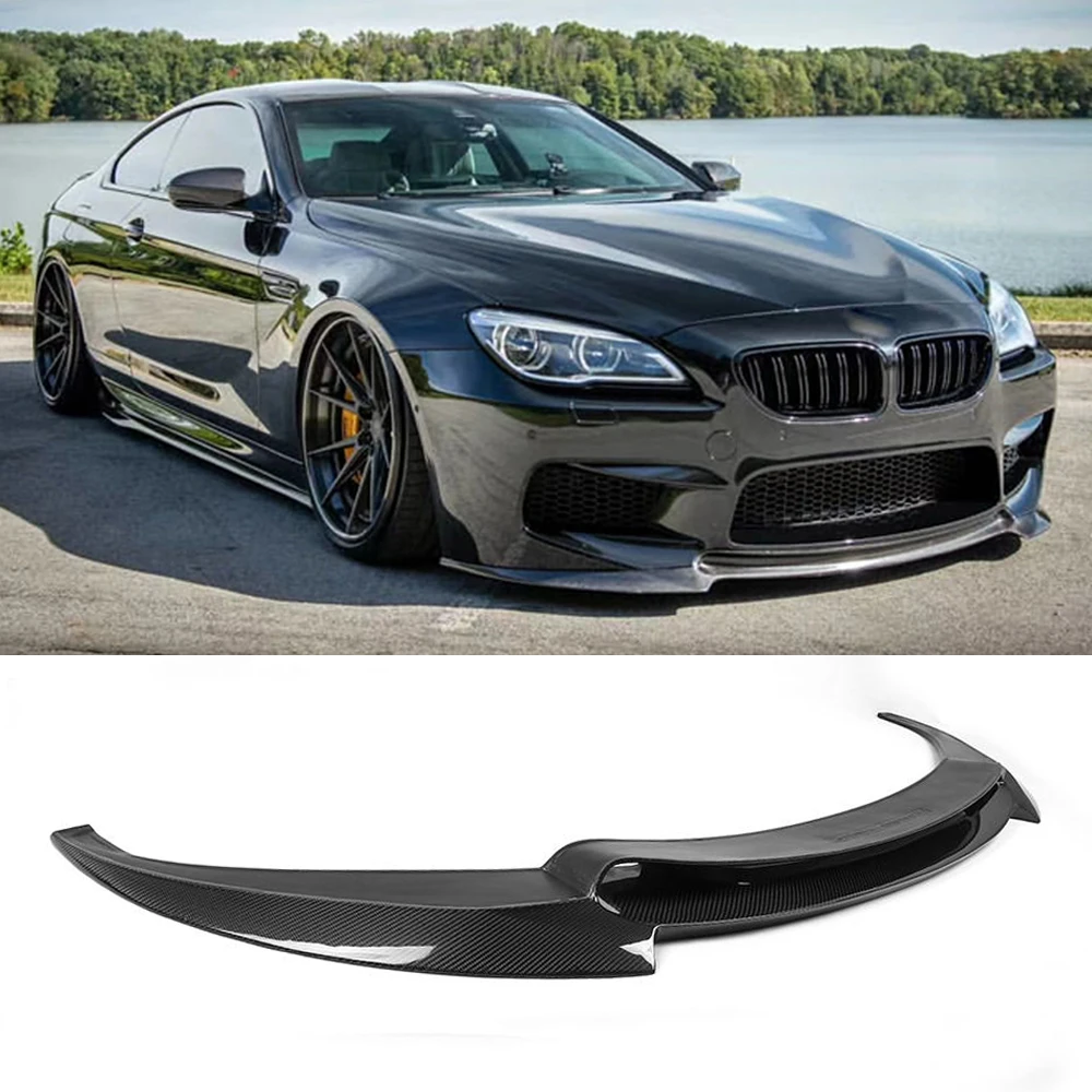 Спойлер для переднего бампера BMW 6 Series F06 F12 F13 M6 Base Sedan Convertible купе 2014 2017 Carbon Fiber /