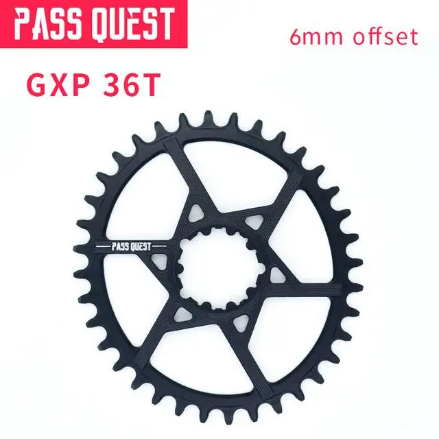 Pass Quest Sram Gx Xx1 Eagle Gxp Mtb овальная узкая широкая Цепь 32 t-38 t велосипедная цепь/цепное колесо 6 мм смещение коленчатого вала - Цвет: 36T