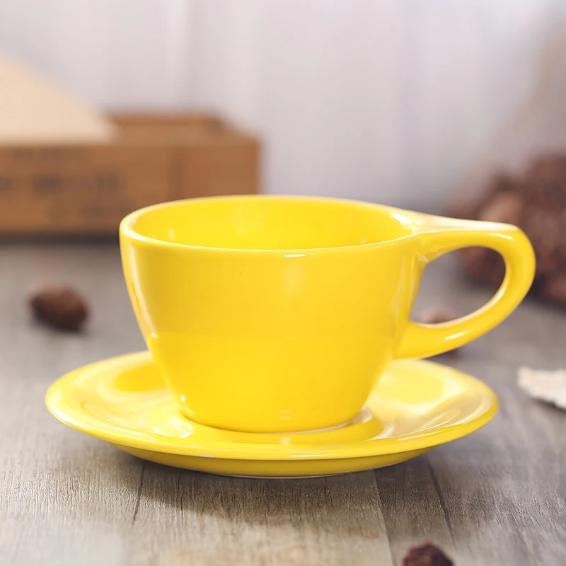 Modern Simple Tea Cup Set Porcelain European Style Coffee Eco Friendly Reusable Cute Tazas De Cafe Drinkware EB50BD | Дом и сад
