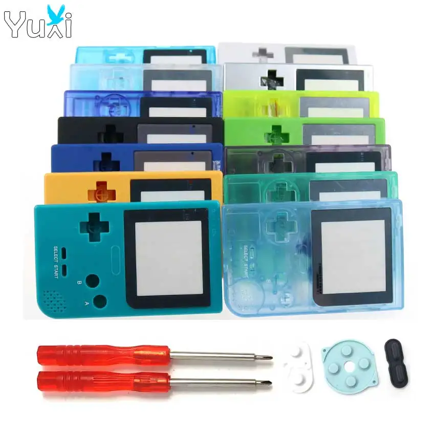 YuXi прозрачный корпус Корпус Замена крышки для nintendo Gameboy Карманная игровая консоль для GBP Корпус чехол с отверткой инструменты