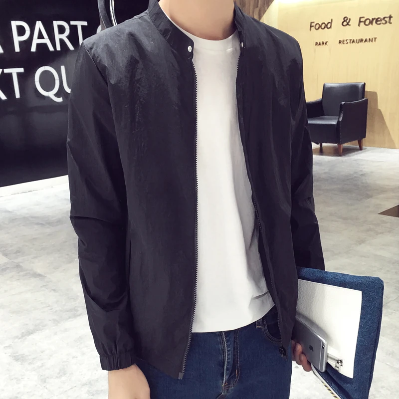 Cheap 2019 Spring New Men's Bomber Zipper Jacket Male Casual Streetwear Hip Hop Slim Fit Pilot Coat Men Clothing Plus Size 4XL