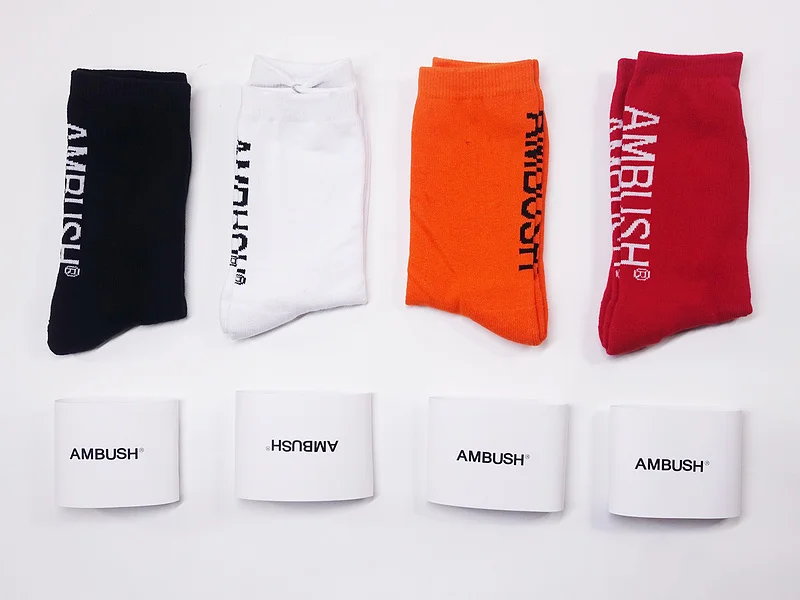 2019FW 1:1, лучшее качество, засада, носки для женщин и мужчин, унисекс, носки, засада, логотип, вышивка, хлопок, чулки