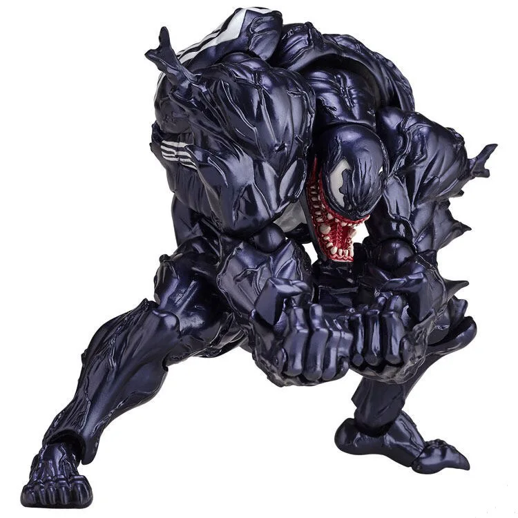 Marvel-brinquedos do Homem-aranha Figuras de Ação Presente de Aniversário Brinquedo para Crianças Revoltech Venom Modelo Bonecas Colecionáveis No.003 3 Transformadortransformador Robô