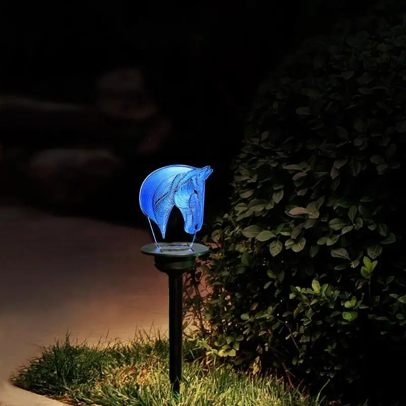 На солнечных батареях Водонепроницаемая IP65 уличная газонная лампа двора подсветка для сада акриловый Внешний вид имитация эстетики