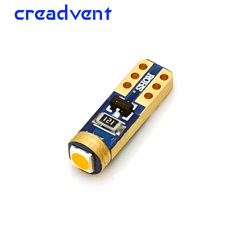 1 шт. желтый супер яркий 3030 SMD led T5 подсветка приборной панели автомобиля датчик