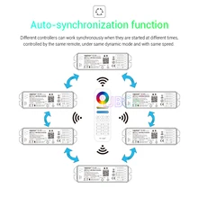 WL5 MiBOXER 2,4G 15A 5 в 1 WiFi светодиодный Светодиодный контроллер Одноцветный CCT RGB RGBW RGB+ CCT светодиодный контроллер с поддержкой Amazon Alexa