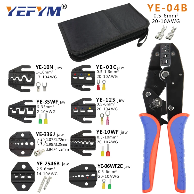 YEFYM YE 04B обжимные клещи зажим для кабеля инструменты штепсельная