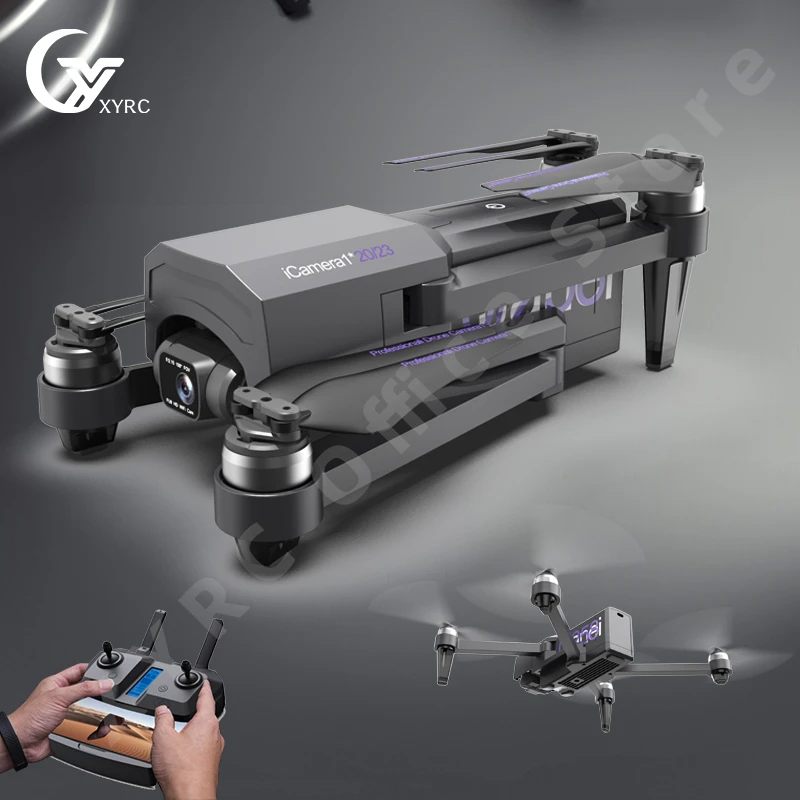 4ch remote control quadcopter XYRC iCamera1 GPS Drone 4K Professional HD Camera 5G WiFi FPV 2-Axis Gimbal 30 Minutes 5KM RC Foldable Quadcopter Vs F11 Pro explorers 4ch remote control quadcopter