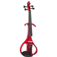 Профессиональный Электрический Скрипка Красный с сумкой лук наушники канифоль набор-полный размер