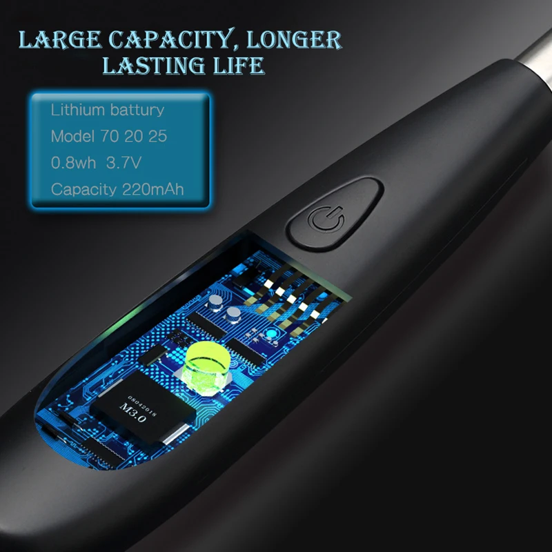 Перезаряжаемая USB импульсная Зажигалка длинная палка дуговая Зажигалка Ветрозащитная беспламенная электрическая дуговая Зажигалка беспламенная